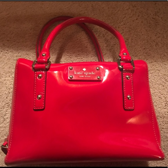 kate spade Handbags - Red patent leather Kate Spade handbag